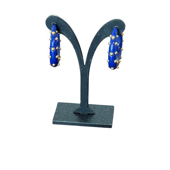KJL Kenneth Jay Lane pierced hoop earrings - Picture 1 of 4